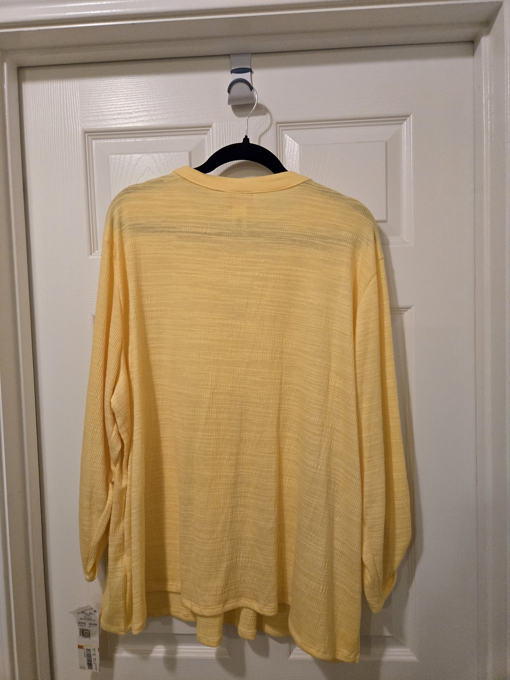 Ruby Rd. Yellow Embroidered V-Neck Tunic - Picture 6 of 8
